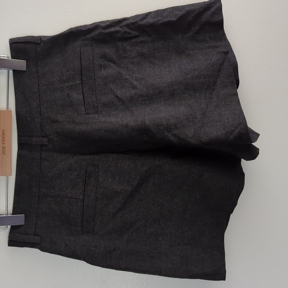 French Connection. Dark grey, wool blend, high waisted shorts. - Picture 2 of 3